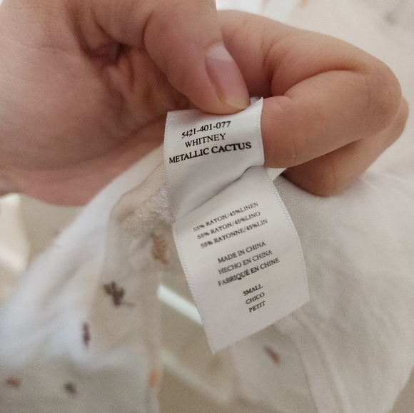 Rails Short Sleeve Button Down Cactus Print - Picture 3 of 5